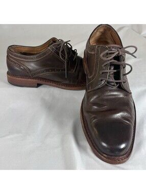 Johnston & Murphy Brown Leather Oxford Dress Shoes Men's 10